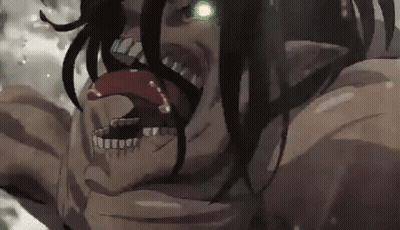 Close Up Face With Green Eye And Tongue Out GIF