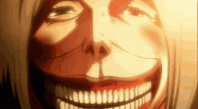 Close Up Face With Huge Smile And Teeth GIF