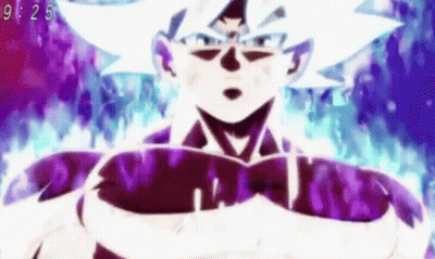 Close-Up Face With Purple And Blue Background GIF