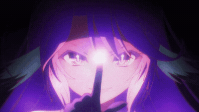 Close Up Face With Purple Light GIF