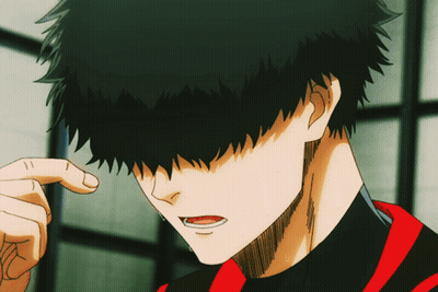 Close Up Face With Red And Black Shirt GIF