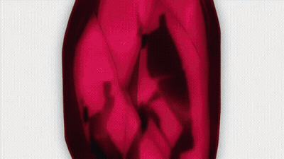 Close Up Face With Red Background GIF