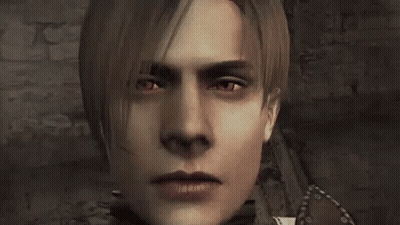 Close Up Face With Red Eyes And Brick Wall GIF