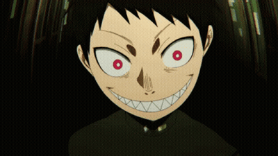 Close Up Face With Red Eyes And Teeth GIF