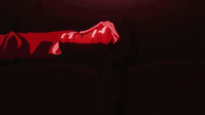 Close Up Face With Red Eyes Black Background GIF