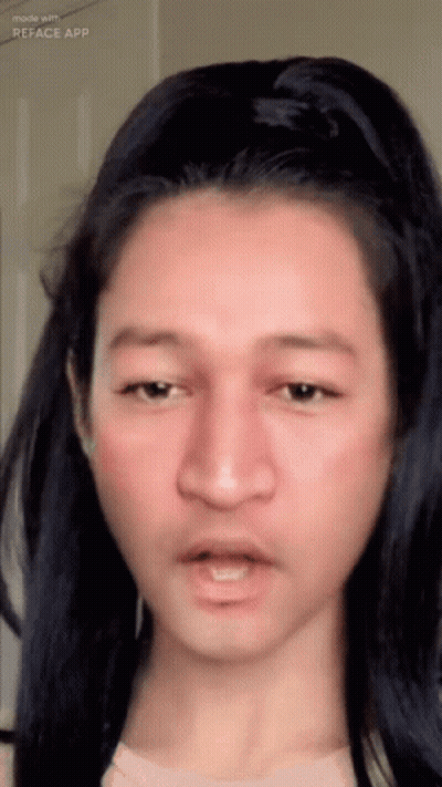 Close Up Face With Reface App GIF