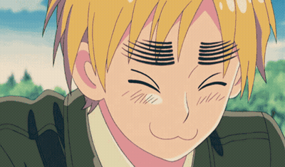 Close Up Face With Striped Eyebrow GIF