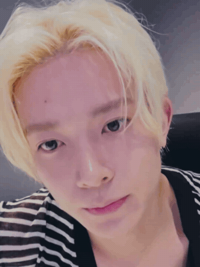 Close Up Face With Striped Shirt