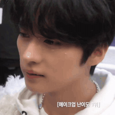 Close Up Face With Tear Running Down Nose GIF