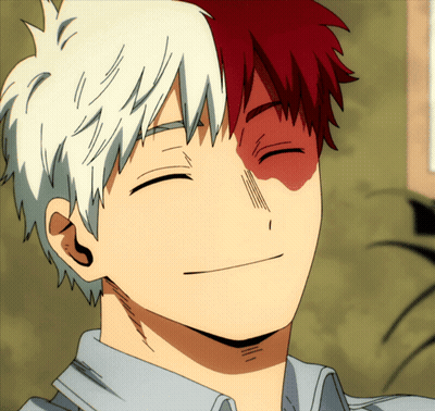 Close Up Face With White And Red Hair GIF