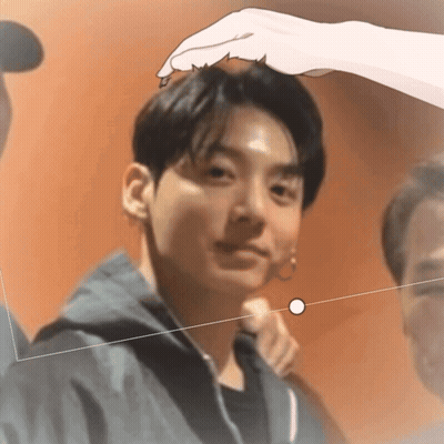 Close Up Face With White Circle In Corner GIF