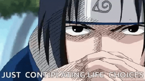 Close Up Face With Words Just Contiplating Life Choices GIF