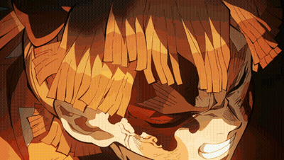 Close Up Face With Yellow Hair And Red Eye GIF