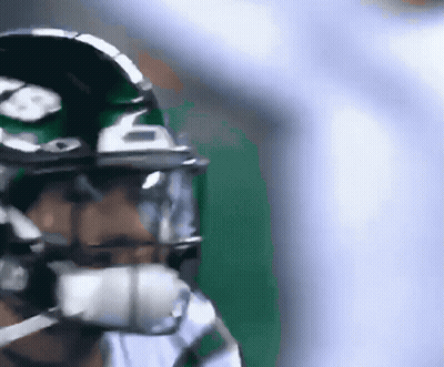 Close-Up Football Player Helmet Number 6 GIF
