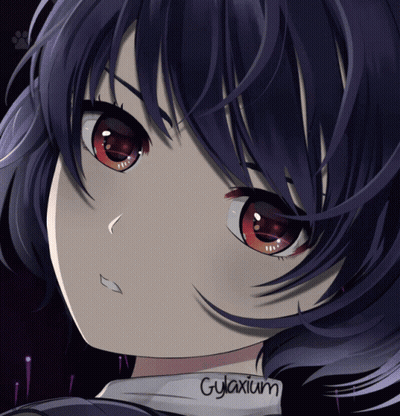 Close Up Girl Face With Name Gylaxium GIF
