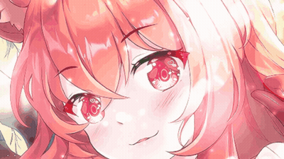 Close Up Girl Face With Red Eyes GIF