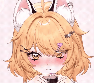 Close Up Girl With Heart Clip In Hair GIF
