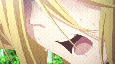 Close Up Girl With Open Mouth And Tear GIF