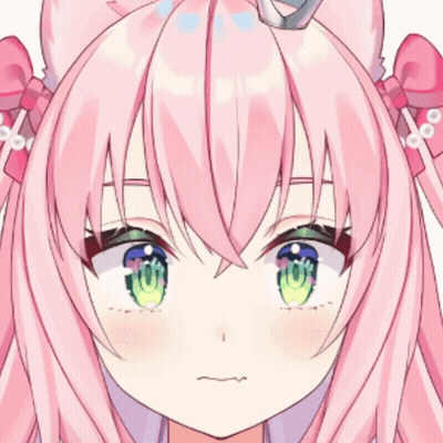 Close Up Girl With Pink Hair And Blue Eyes GIF