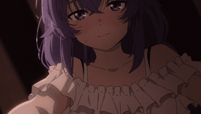 Close Up Girl With Purple Hair GIF