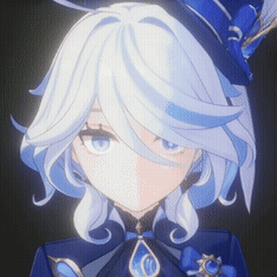 Close Up Girl With White Hair And Blue Hat GIF
