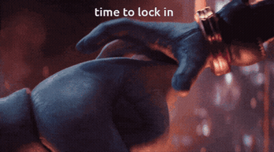 Close Up Hand Saying Time to Lock In