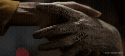 Close Up Holding Hands Saying I Want To See You GIF