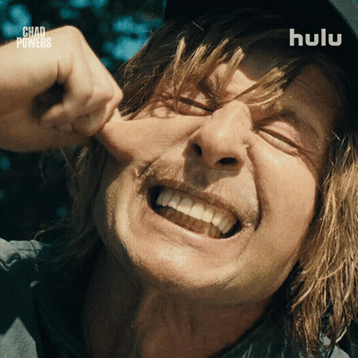 Close Up Man Chad Powers GIF