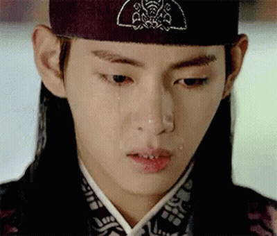Close-Up Man Crying Tears GIF