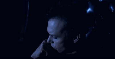 Close Up Man Face Blue Background GIF