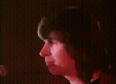 Close Up Man Face Dark Room Red Lights GIF