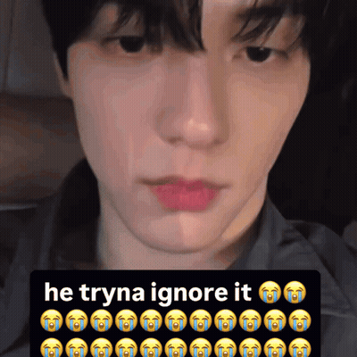 Close Up Man Face He Tryna Ignore It GIF