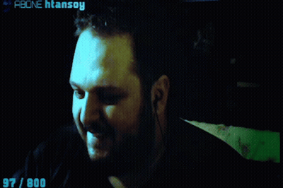 Close Up Man Face In Dark Room GIF