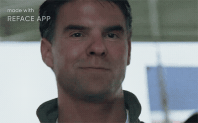 Close Up Man Face Made With Reface App GIF
