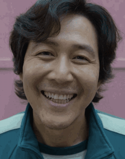 Close Up Man Face Pink Background GIF