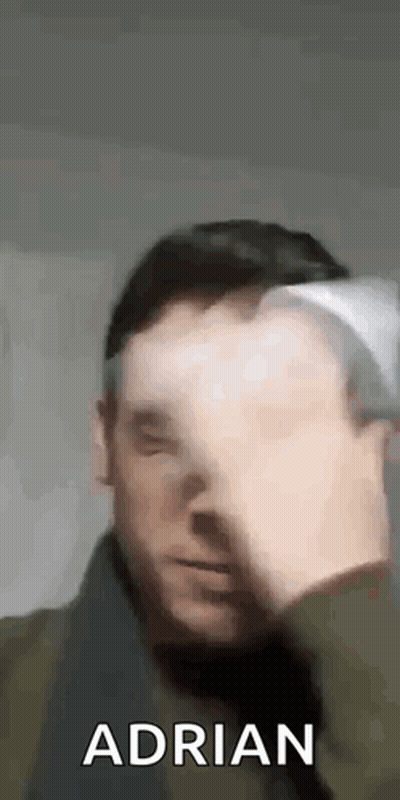 Close Up Man Face Saying Adrian GIF