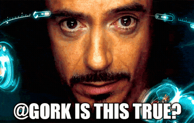 Close Up Man Face Saying Gork Is This True GIF