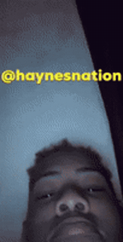 Close Up Man Face Saying HaynesNation GIF