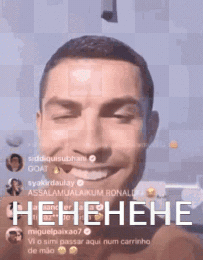 Close Up Man Face Saying Henehene GIF