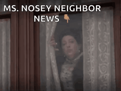 Close Up Man Face Saying Nosey GIF