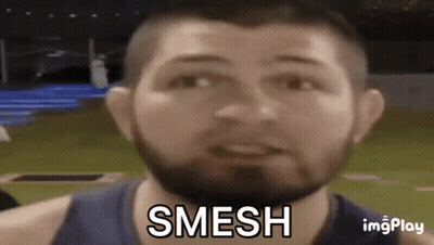 Close Up Man Face Saying Smesh GIF