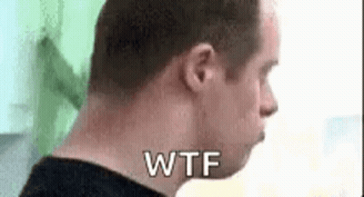 Close Up Man Face Saying WTF GIF