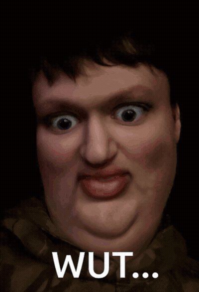 Close Up Man Face Saying Wut GIF