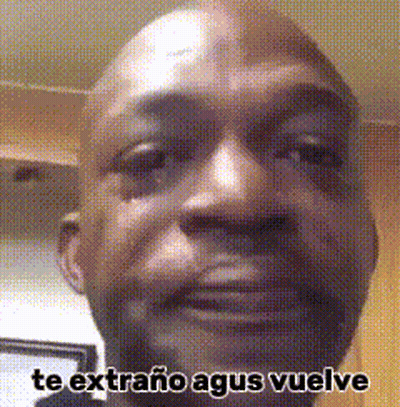 Close Up Man Face Te Extraño Agus Vuelve GIF
