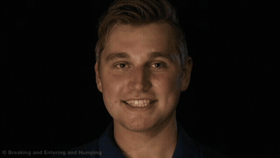 Close Up Man Face With Breaking And Entering And Humping GIF