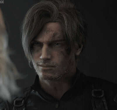 Close Up Man Face With CC GIF