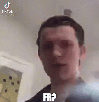 Close Up Man Face With FRP Written GIF