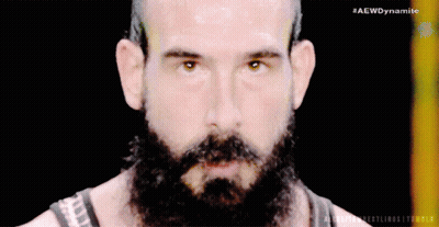 Close Up Man Face With Hashtag Aewdynamite GIF