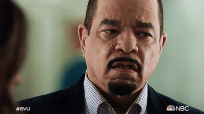 Close Up Man Face With Hashtag SVU GIF