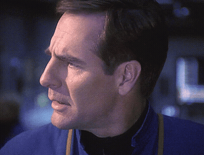 Close Up Man Face With Letter L GIF